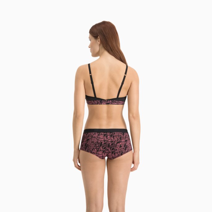 Puma På Tilbud Rosa Combo Dameprint Mini Short 2 Pakke