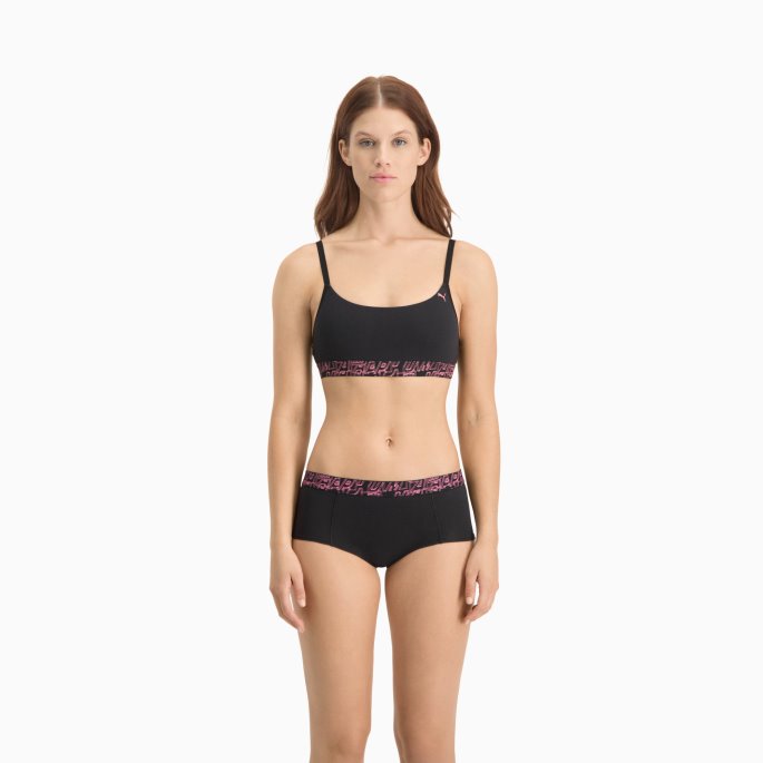 Puma På Tilbud Rosa Combo Dameprint Mini Short 2 Pakke