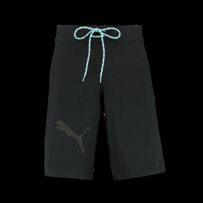 Svømme Herre Laser Cut Lange Shorts Puma På Tilbud Svart
