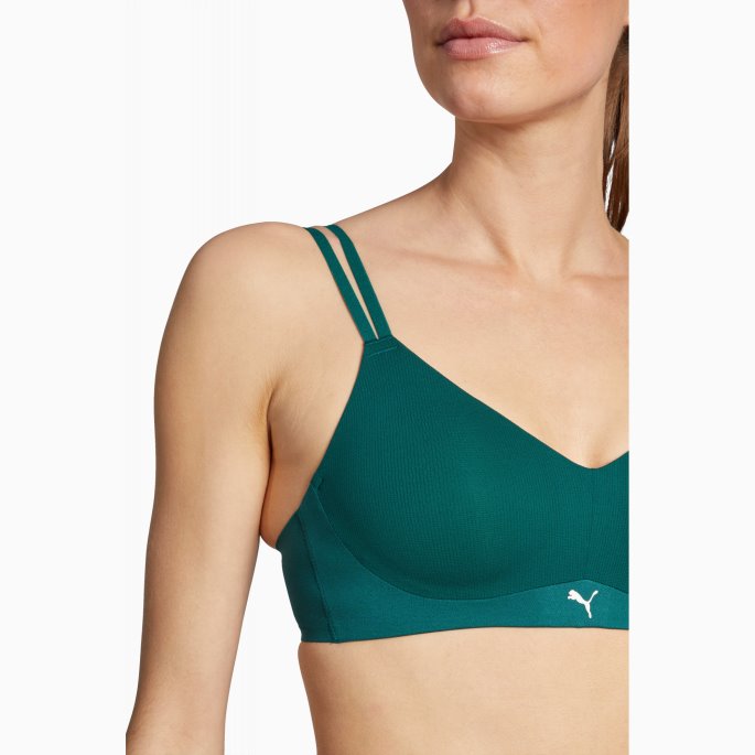 Puma På Tilbud Dame Medium Støtte Aktiv Bh 1 Pakke Grønn