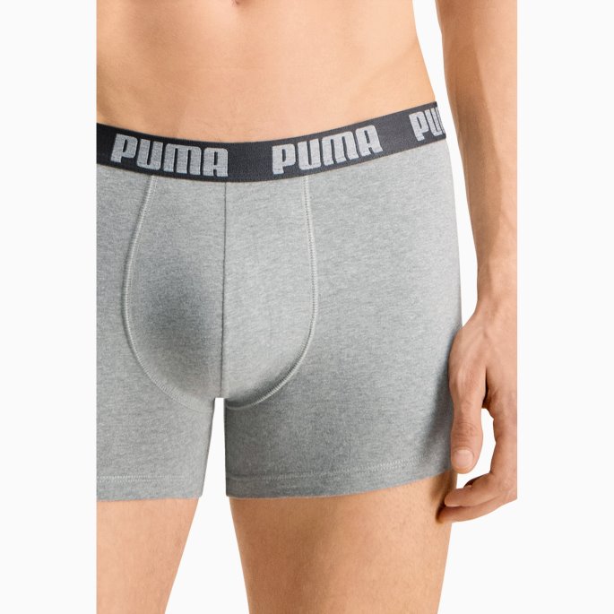 Puma På Tilbud Hverdagsbokser For Menn 3-pakning Sort Grå Kombo
