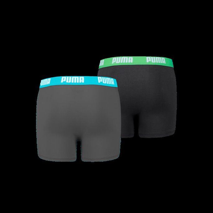 Puma På Tilbud Boys' Basic Boxer 2 Pack India Blekk-turkis