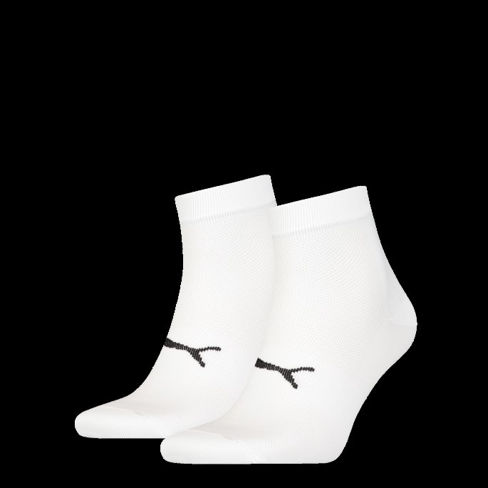 Hvite Puma På Tilbud Sport Unisex Light Quarter Sokker 2 Pakke