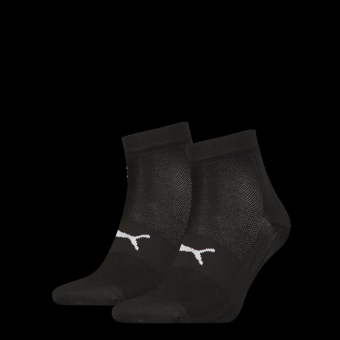 Puma På Tilbud Sport Unisex Light Quarter Sokker 2 Pakke Svart