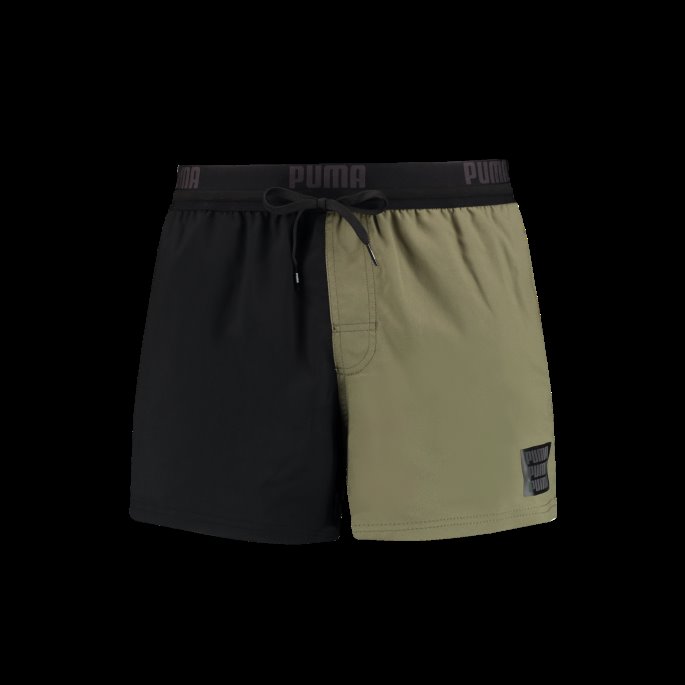 Puma På Tilbud Swim Color Block Badeshorts For Menn Svart Combo