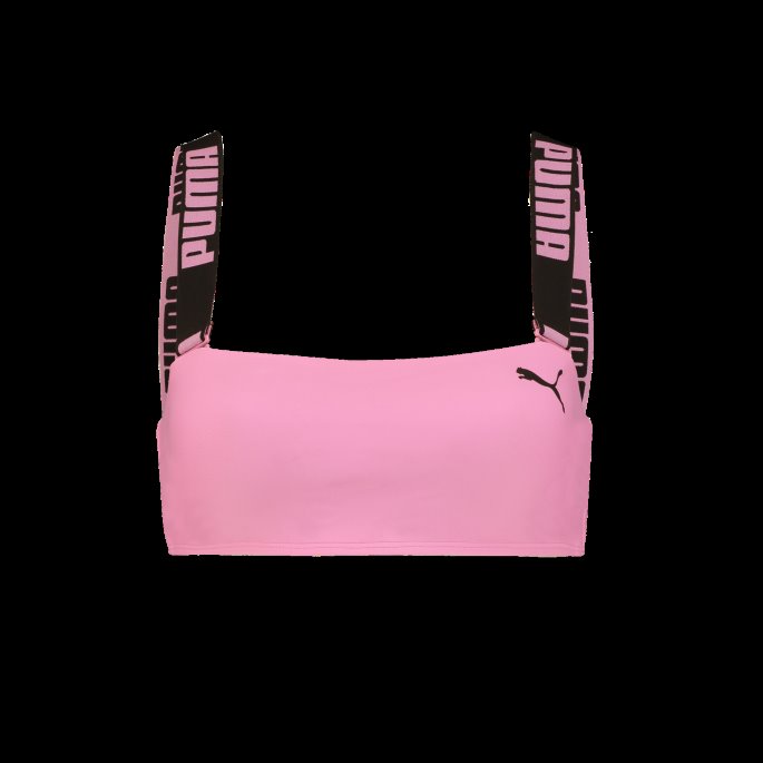 Puma På Tilbud Svømme Dame Bandeau Topp Rosa Glasur