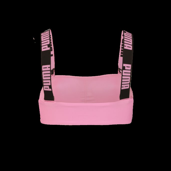 Puma På Tilbud Svømme Dame Bandeau Topp Rosa Glasur