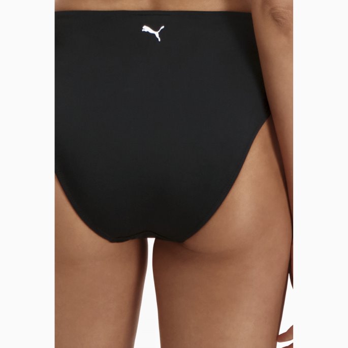 Puma På Tilbud Svømmehøyt Midje Bikinibukse Svart Combo For Kvinner