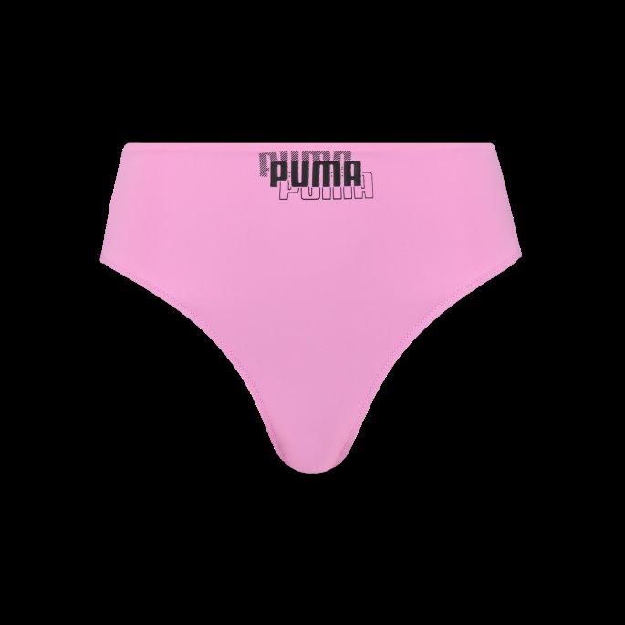 Puma På Tilbud Svømme Høy Midje Bikiniunderdel For Kvinner Rosa Glasur