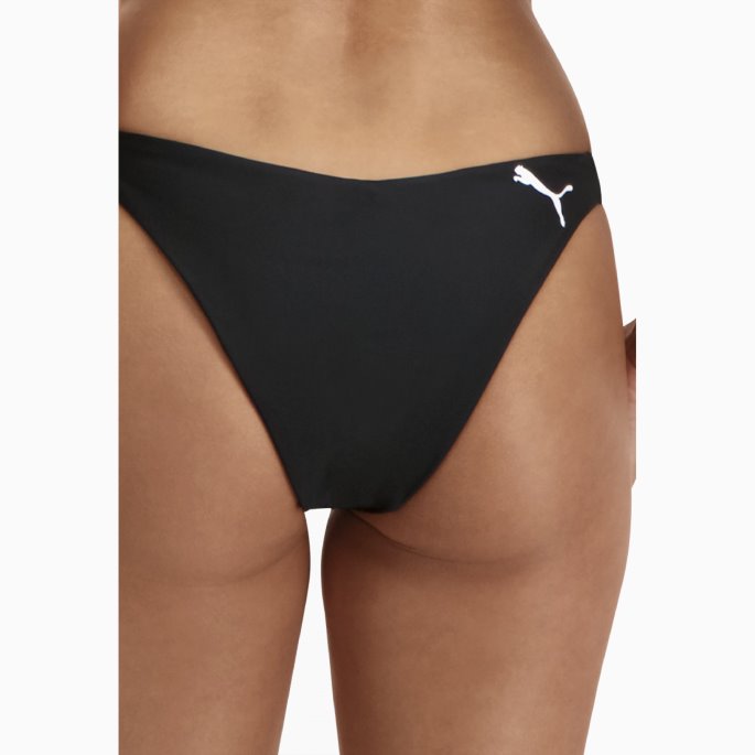 Puma På Tilbud Svømme V-form Brasiliansk Bikiniunderdel For Kvinner Svart Combo