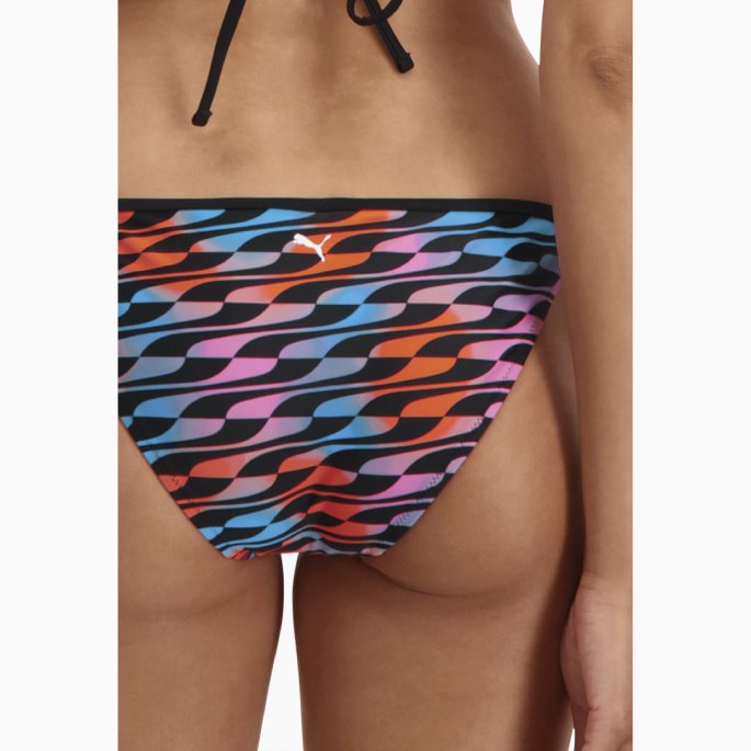 Puma På Tilbud Svømmeformstrip Dameslips Bikinitruse Svart Combo