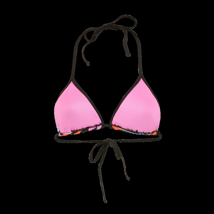 Puma På Tilbud Svømme Formstrip Dame Triangel Bikini Topp Svart Combo
