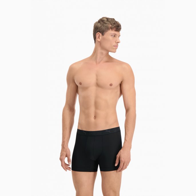 Puma På Tilbud Sport Herre Mikrofiber Boksere 2 Pakke Svart