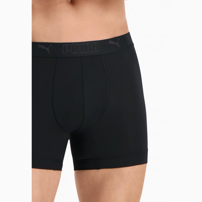 Puma På Tilbud Sport Herre Mikrofiber Boksere 2 Pakke Svart