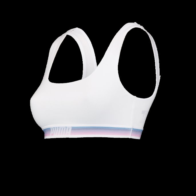 Puma På Tilbud Dame Lysende Scoop Neck Topp 1 Stk Hvit Combo