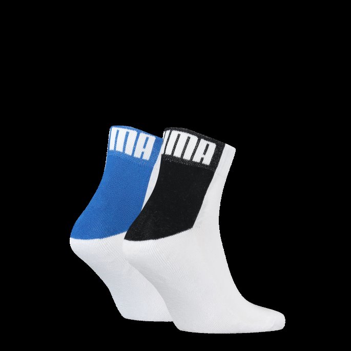 Puma På Tilbud Logo Blokk Quarter Sokker Herre 2 Pakke Hvit Combo