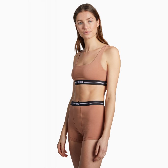 Puma På Salg Scoop Neck Top Dame Karamell