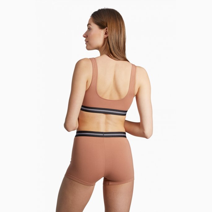 Puma På Salg Scoop Neck Top Dame Karamell