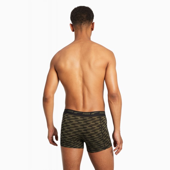 Puma På Tilbud Formstrip Boksershorts Herre 2 Pakk Skog