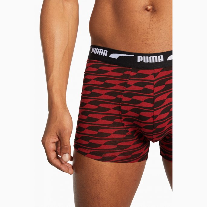 Puma På Tilbud Formstrip Boksershorts Herre 2-pakning Rød Combo