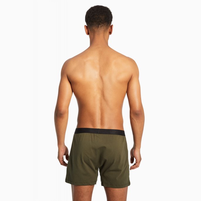 Puma På Tilbud Loose Fit Jersey Boxershorts Herre 2 Pack Skog