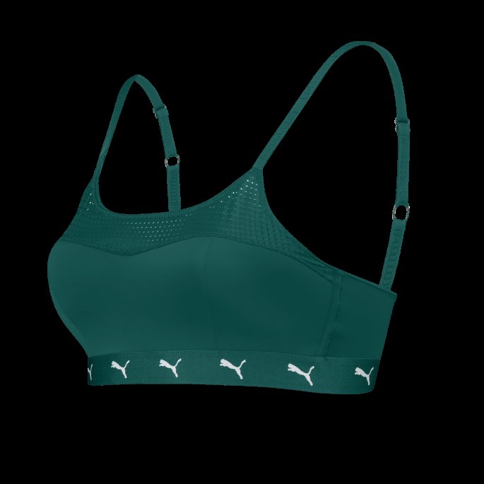 Puma På Tilbud Polstret Sporty Topp Dame Grønn