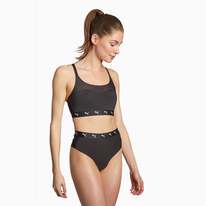 Puma På Tilbud Høy Midje Sporty Streng Kvinner 2 Pack Svart