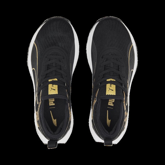 Black-team Gold Puma På Tilbud Pwr Xx Nitro Safari Glam Treningssko Kvinner